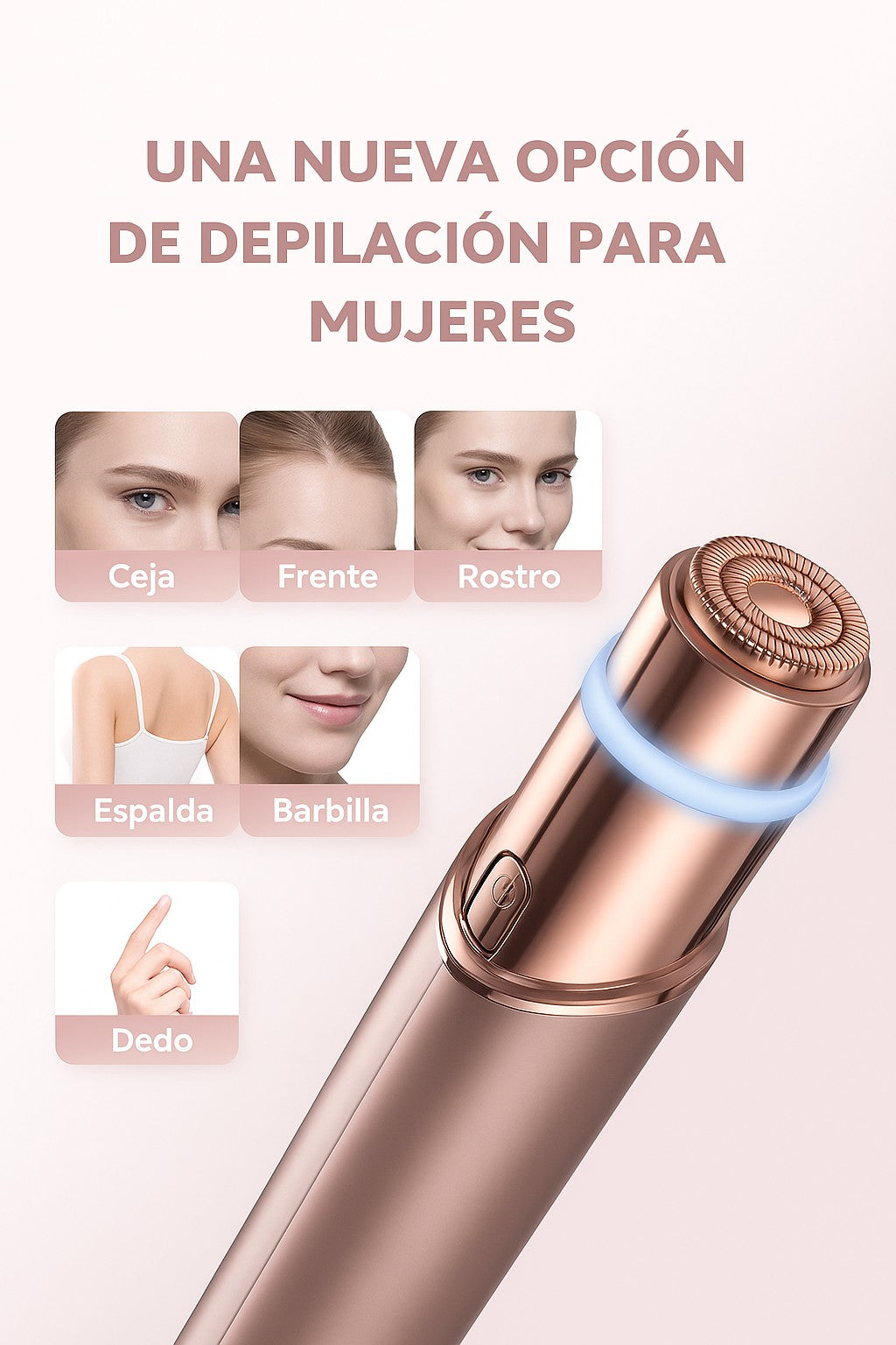 KIT DEPILADOR FACIAL Y DE CEJAS 2 EN 1